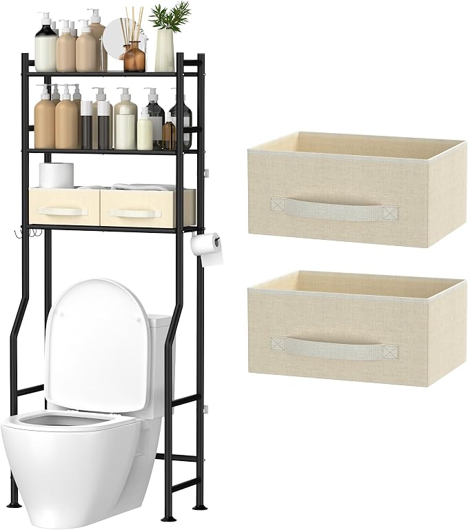3 Tier Over The Toilet Storage Rack by QualityHomewareTimlessComfort