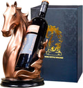 Wine Bottle Holder Wine Racks Tabletop Horse Statue as Home Kitchen Wine Cellar by YINGAVERSAI