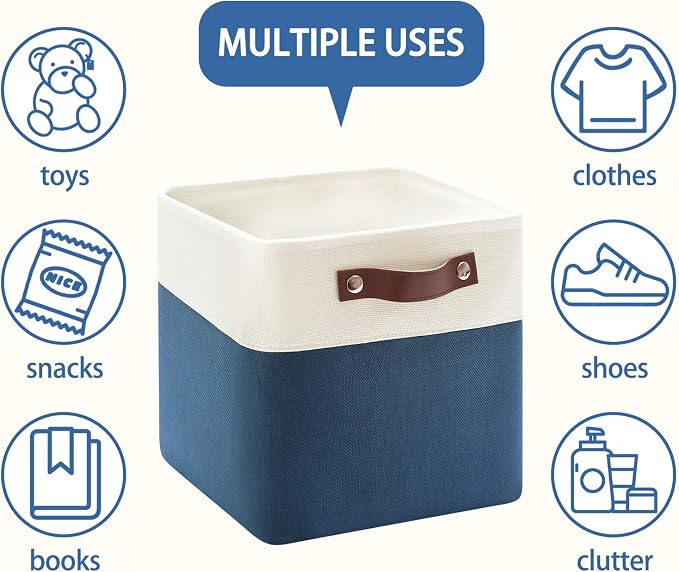 Foldable Storage Cubes 11x11 Inch, Collapsible Storage Basket - Image 5