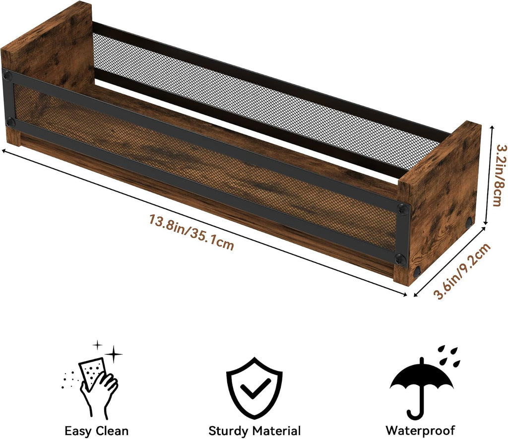 Alyoen Liquor Bottle Display Shelf, Coffee Syrup Rack Organizer