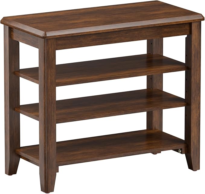 Shoe Bench Storage Rubberwood, Entryway Bench by Taitiy
