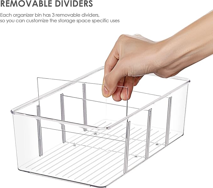 Vtopmart 10 Pack Food Storage Organizer Bins, Cabinet Organization and Storage - Image 3