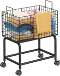 Wire Laundry Hamper Cart, Rolling Laundry Carts by Eyteenokk