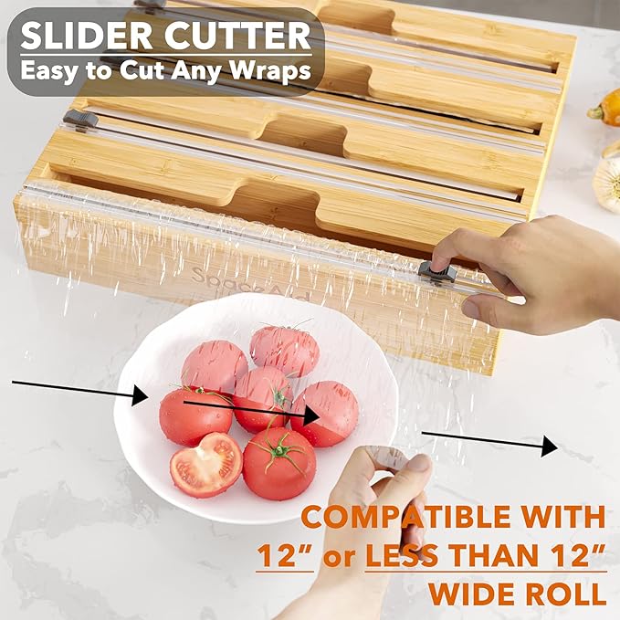 SpaceAid WrapNeat 4 in 1 Wrap Dispenser - Image 6