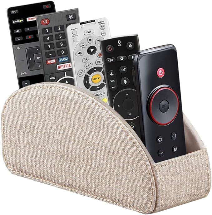 Leather TV Remote Control Holder by Arniche