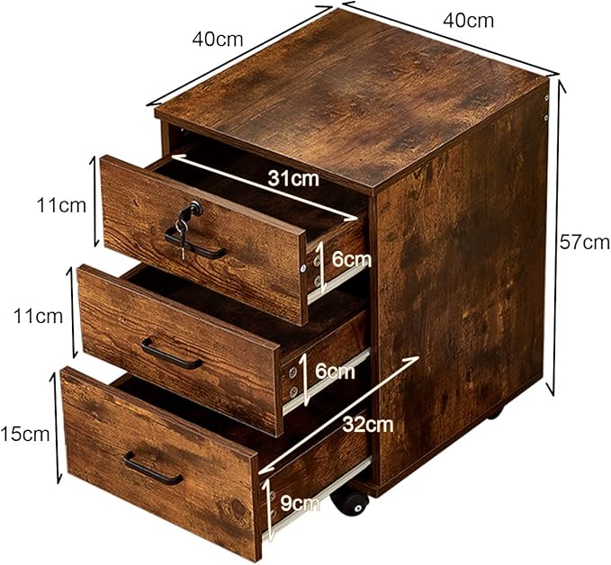 TUKAILAi Mobile File Cabinet - Image 3