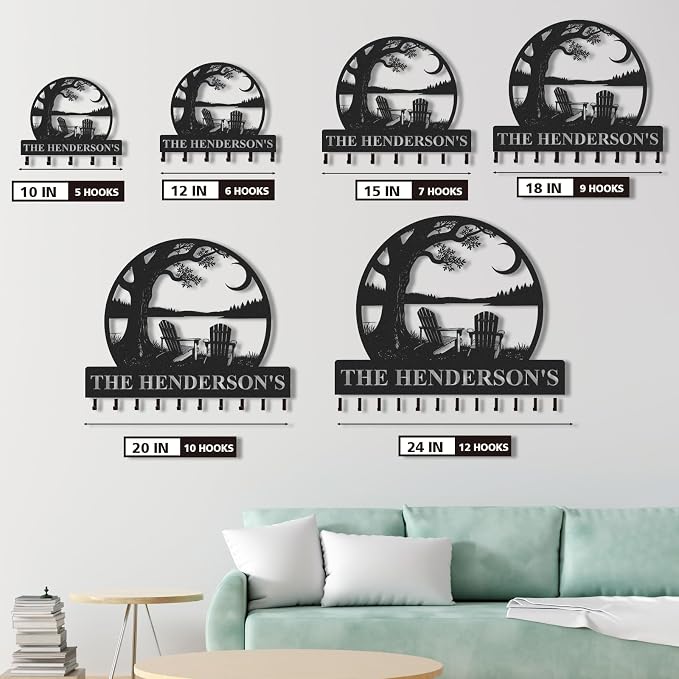 Personalized Metal Key Holder Wall Mount, Key Holder - Image 6