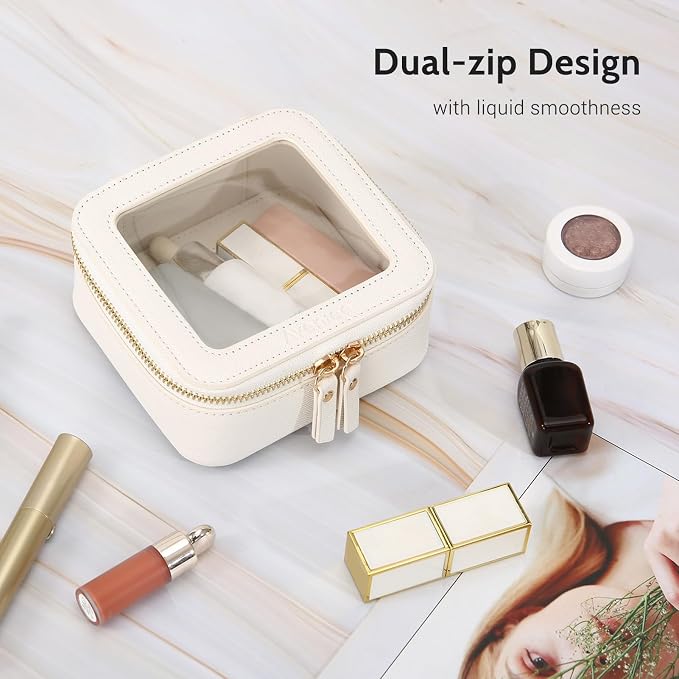 Aveniee Clear Makeup Bag Small, Mini Travel Toiletry Bag Cosmetic Bags Organizer - Image 6