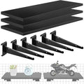 3 Pcs Gridwall Shelf with Metal Brackets, Visualizer, Workbench and Bitchenette by ALFFUN