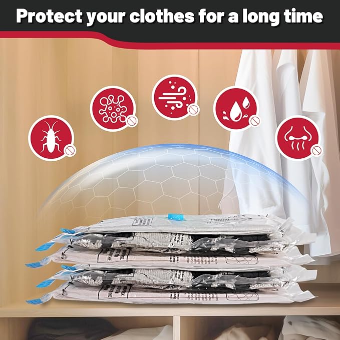 Vacuum Storage Bags with Portable Electric Pump, Vacuum Seal Bags - Image 5
