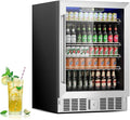 Stopasd Beverage Refrigerator Cooler, 5.3 Cu.Ft/166 Can Drink Fridge by Stopsad