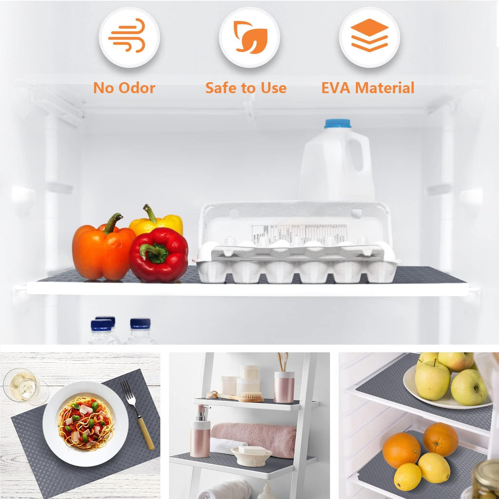 Shelf Liners for Kitchen Cabinets, Drawer Mats Non Adhensive 11.8"×