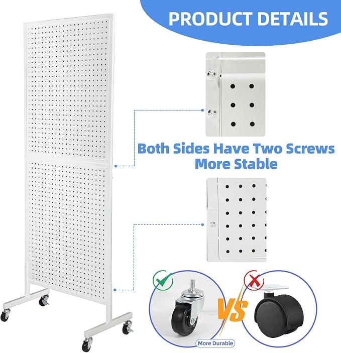 2'x 5' Standing Pegboard Display - Image 3