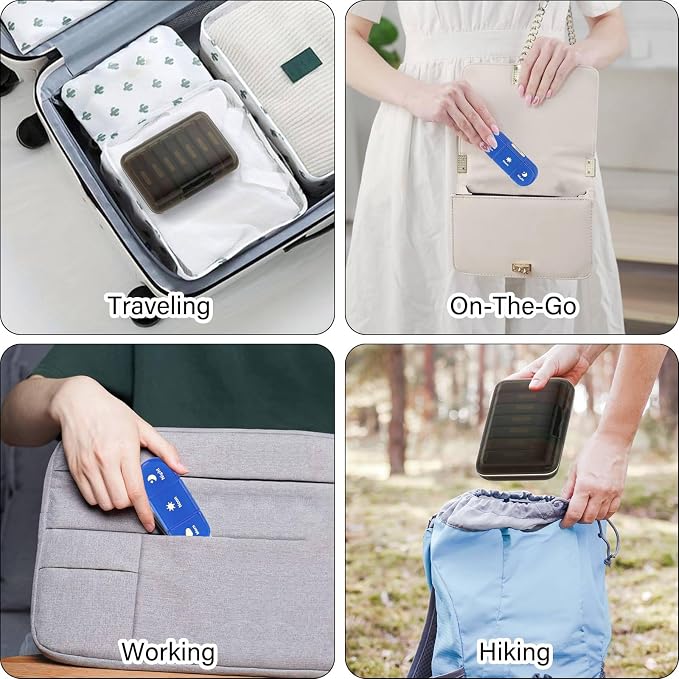 Weekly Pill Organizer 3X a Day, 7 Day Pill Box 3 Times, Portable - Image 5