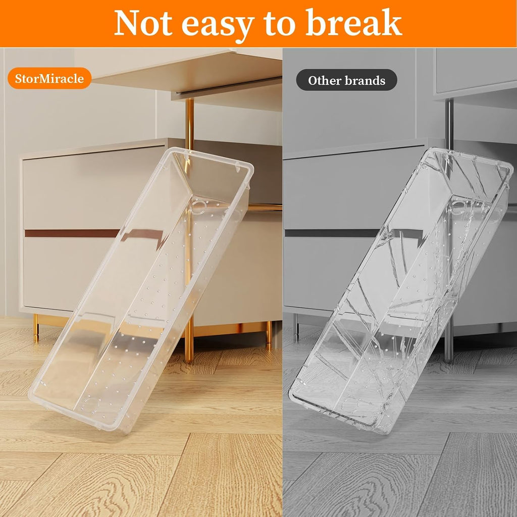 32 PCS Drawer Organizer Set, Vanity Organizer Trays and Storage Bins