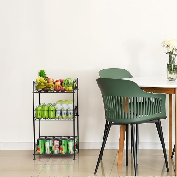 Water Bottle Organizer 3 Tier Water Bottle Holder Storage Rack Metal Drink - Image 7