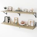 Deep Floating Shelves Wall Mounted, Living Room, Office by Acovy