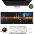 Large Gaming Mouse Pad for Desk, Honeycomb Technology Desk Pad, Extended by Eflxamz