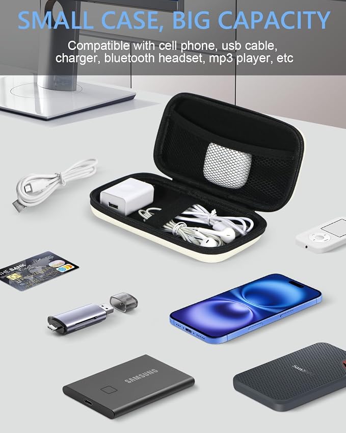 GLCON Off White Small Travel Electronic Organizer Case - Image 3