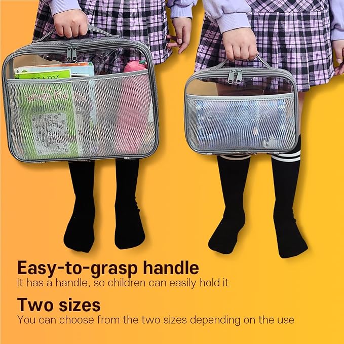 holay 4 Packs PVC Zippered Blocks Set, Board game Storage Organizer Case - Image 6