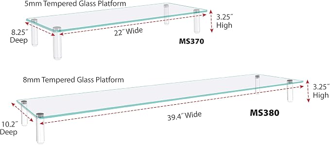 Kantek Glass Monitor Riser - Image 2