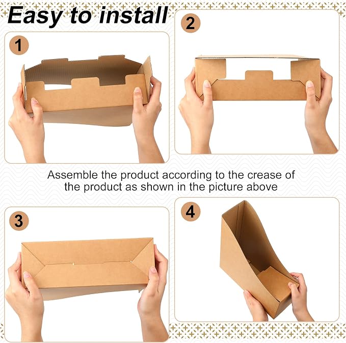 Thenshop 24 Pcs Cardboard Magazine File Holders Magazine Book Bin Box - Image 3