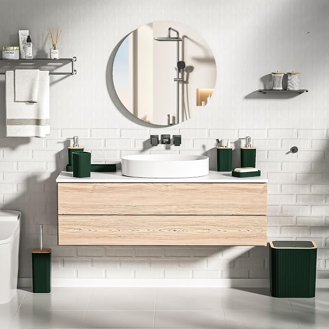 Bathroom Set - Elegant Green Bathroom Set, Bathroom Sets - Image 5