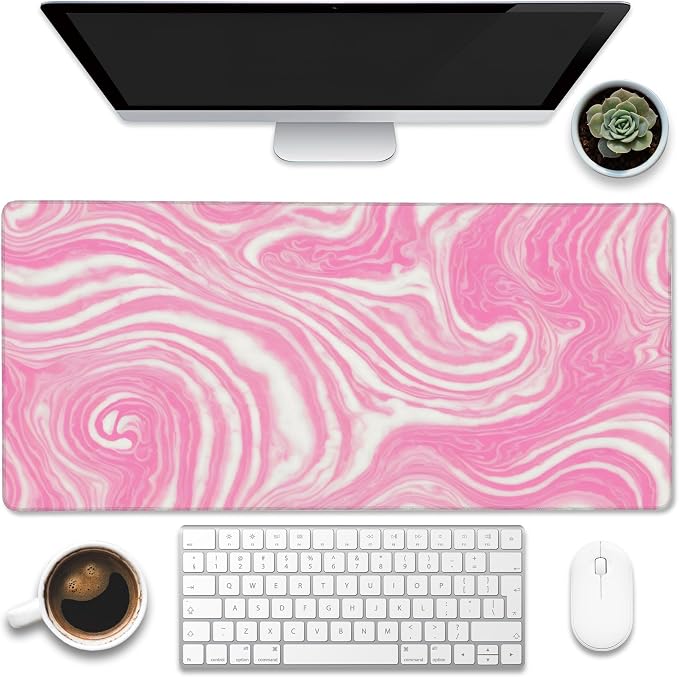 Desk Pad, Flow Liquid Waves Large Gaming Mouse Pad by Eflxamz