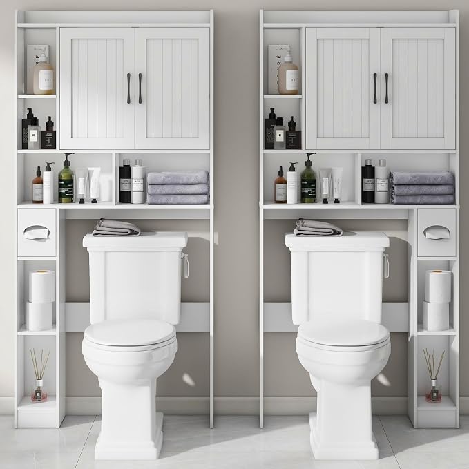 Over The Toilet Storage Cabinet, Farmhouse Storage Cabinet Over Toilet - Image 4