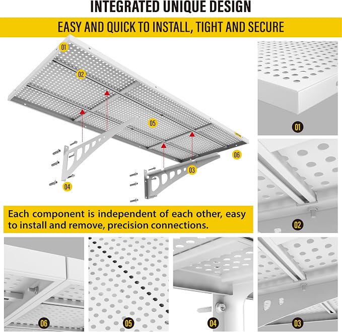 2-Pack 1.64x4ft Adjustable Garage Wall Shelving 560lbs Load Capacity Heavy Duty - Image 5