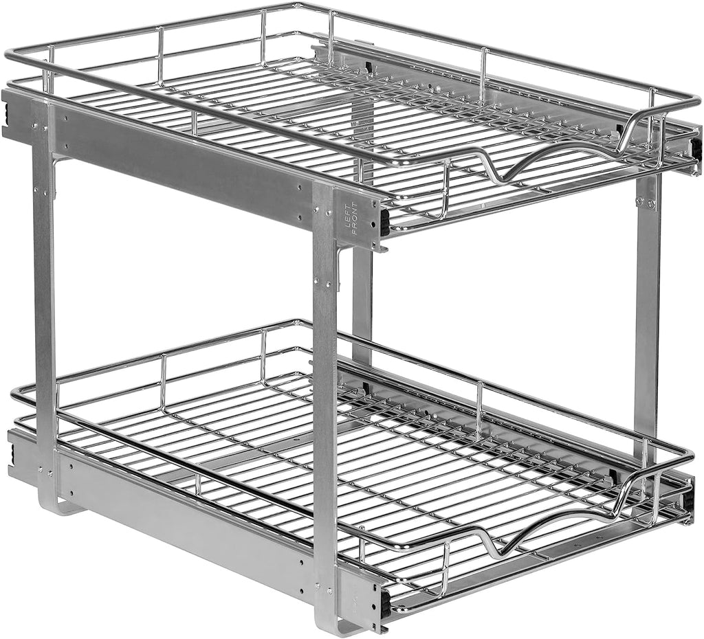 HOLDN’ STORAGE 2-Tier Pull Out Cabinet Organizer, 15" W x 21”D x 16.5"