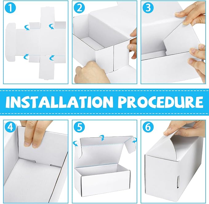 Trading Card Storage Box with Dividers, 6 Pack • 400 Count Bulk Card Collection - Image 4