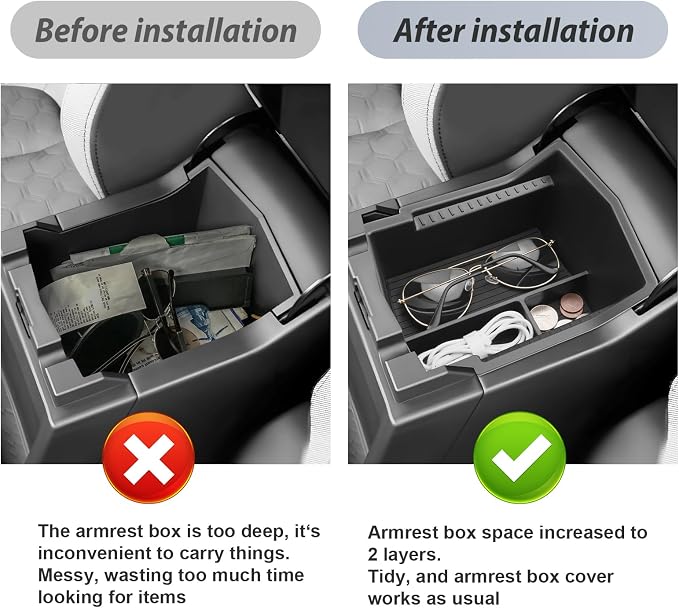 SKTU for 2025 2026 Subaru Forester Accessories Center Console Organizer for - Image 3