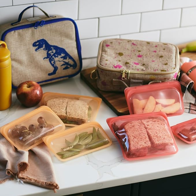 Stasher Premium Silicone Reusable Food Storage Bags, Lunch Bag, Travel - Image 3