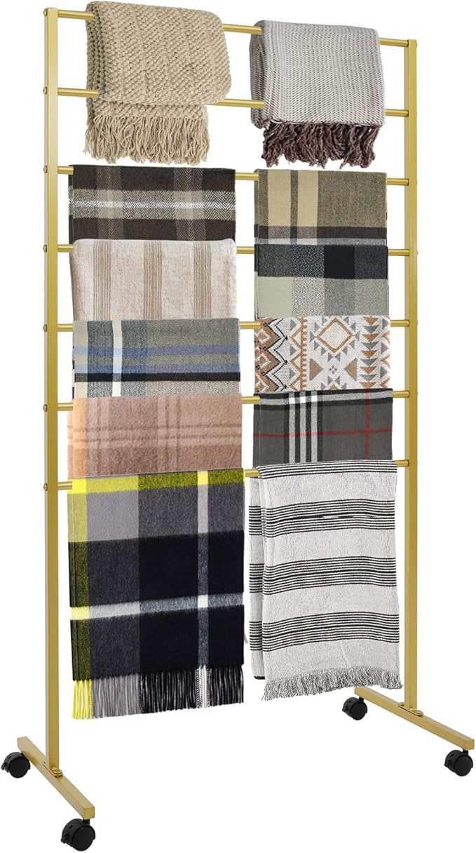 Scarf Organizer, Scarf Display Stand, 7 Tier Metal Scarf Holder Organizer by MARTEXBUY