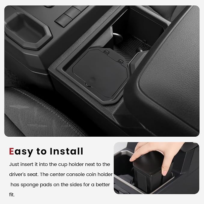 Center Console Coin Holder Organizer Compatible - Image 7