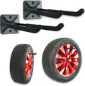 Wallmaster Wall Mount Garage Hooks, Heavy Duty Long Utility Storage