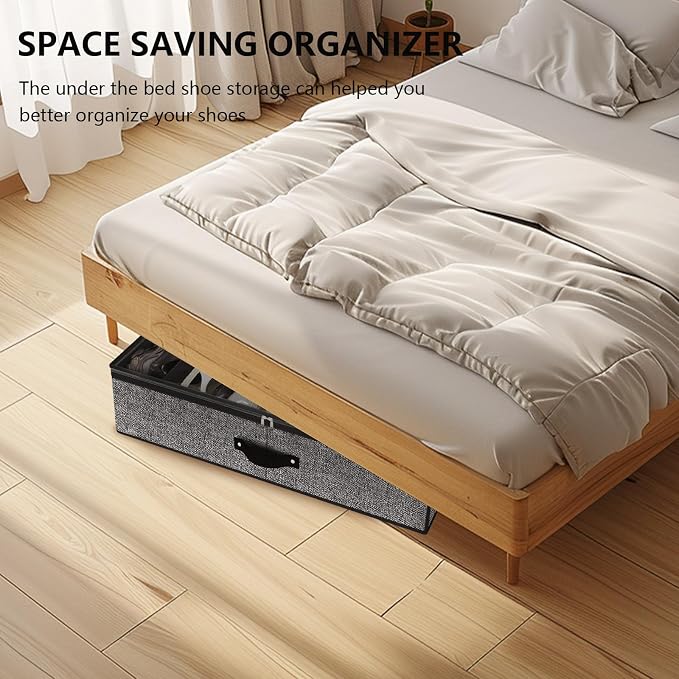 homyfort Under Bed Shoe Storage Organizer - Image 7