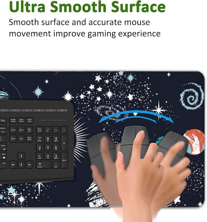 Space Galaxy Gaming Mouse Pad XXL Large Desk Mouse Pad Keyboard Mat - Image 5