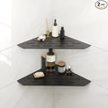 FerdY 2-Pack 10" Matte Black Recessed Corner Shower Shelf, by FerdY