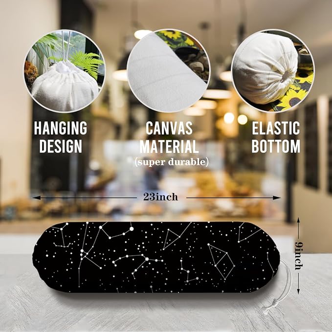 Constellation Stars Plastic Bag Holder, Astrology Reusable Grocery Garbage Bags - Image 2