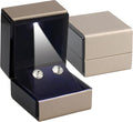Novel Box Square Shaped Gold Earring Box by NovelBoxCompanyLtd