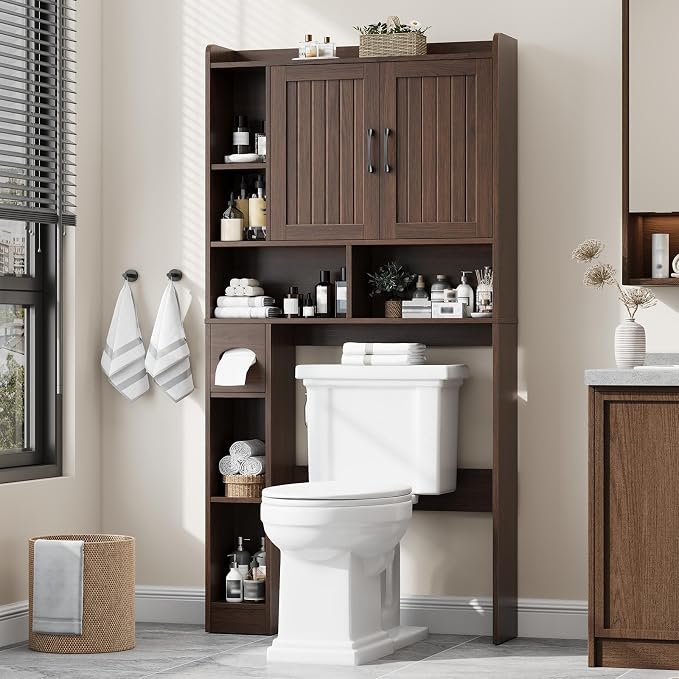Over The Toilet Storage Cabinet, Farmhouse Storage Cabinet Over Toilet by Vabches