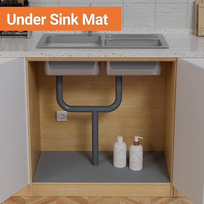 FLPMIX Cabinet Shelf Liner 20" Wide: Waterproof Kitchen Under Sink Mat - Image 3