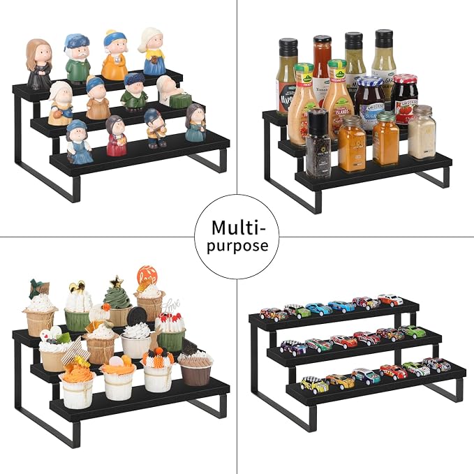 YINMIT Wooden Display Riser Stand, Tiered Perfume and Cologne Organizer Stand - Image 9