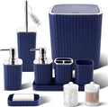Navy Blue Bathroom Accessories Set by BetterbathroomwithXLHOME