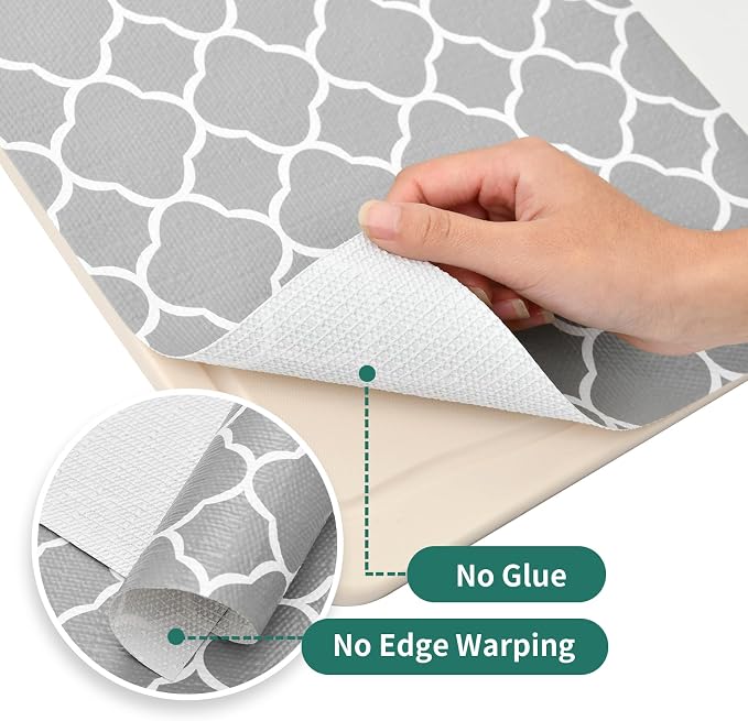 Shelf Liners for Kitchen Cabinets 12in x 30FT Non Adhesive Drawer Liner Gray - Image 9