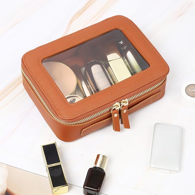 Aveniee Clear Makeup Bag, Travel Toiletry Case Car Accessories Organizer - Image 2