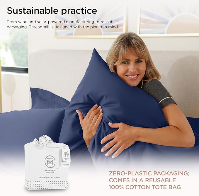 Threadmill Twin XL Sheet Sets |656 Thread Count 100% Supima Cotton Sheets - Image 7