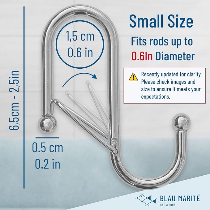 10-Pack Metal S Hooks for Hanging – Heavy-Duty S-Shaped Hooks - Image 3